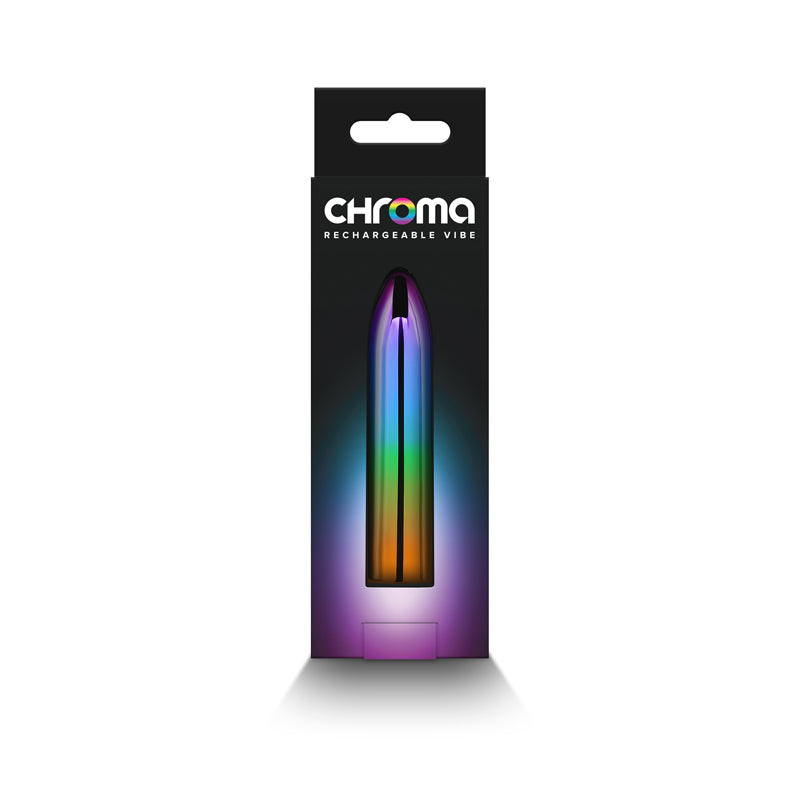Chroma Rainbow Medium Mini Vibrator - Metallic Rainbow