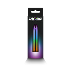 Chroma Rainbow Medium Mini Vibrator - Metallic Rainbow