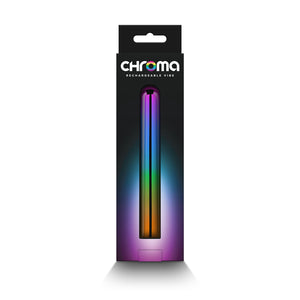 Chroma Rainbow Large Slim Vibrator - Metallic Rainbow