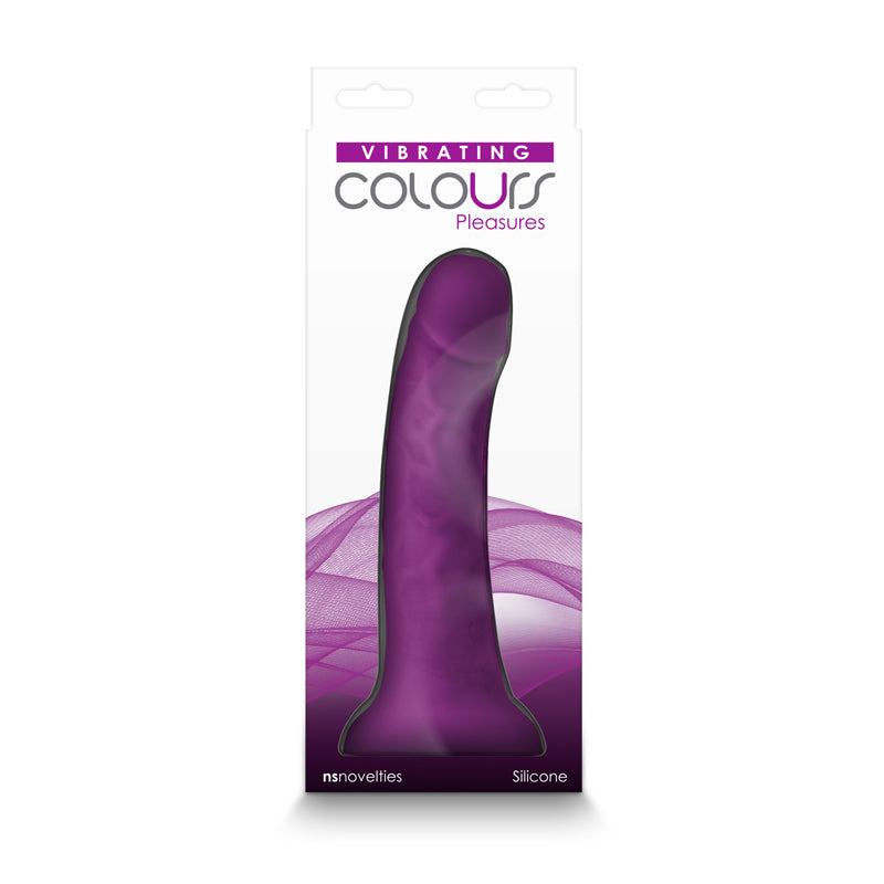 Colours Pleasures 7 Inch Vibrating Dong - Purple