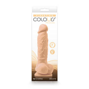 Colours Pleasures Vibrating 5 Inch Flesh Dong