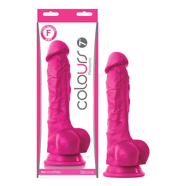 Colours Pleasures Pink 7 Inch Dong with Suction Cup