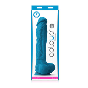 Colours Pleasures 10 Inch Dong - Blue