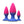 Colours Butt Plugs Trainer Kit - Multicolour