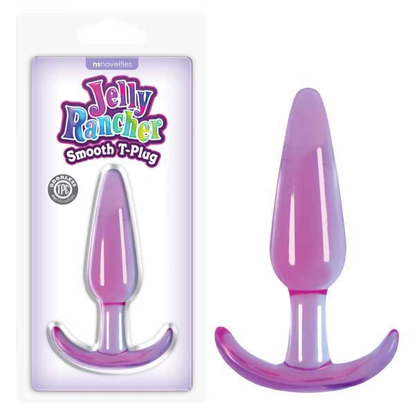 Jelly Rancher Smooth T-Plug - Purple 11 cm (4.3'') Butt Plug