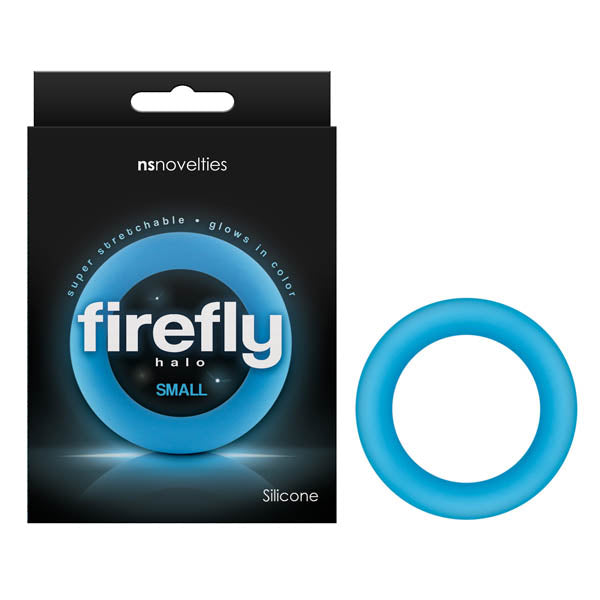 Firefly Halo - Glow In Dark Blue Small 50 mm Cock Ring