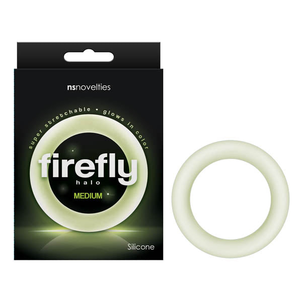 Firefly Halo - Glow In Dark Clear Medium 55 mm Cock Ring