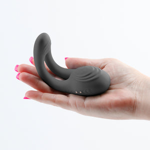 INYA Utopia - Black - Couples Dual Stimulator with Remote Control