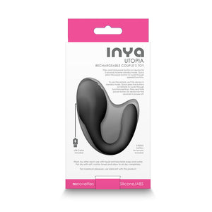 INYA Utopia - Black - Couples Dual Stimulator with Remote Control