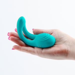 INYA Utopia - Teal - Couples Dual Stimulator with Remote Control