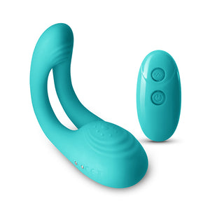 INYA Utopia - Teal - Couples Dual Stimulator with Remote Control