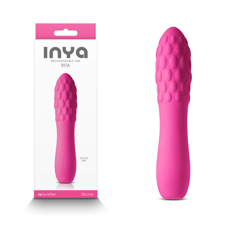 InYa Rita Textured 10 Mode Massager - Pink