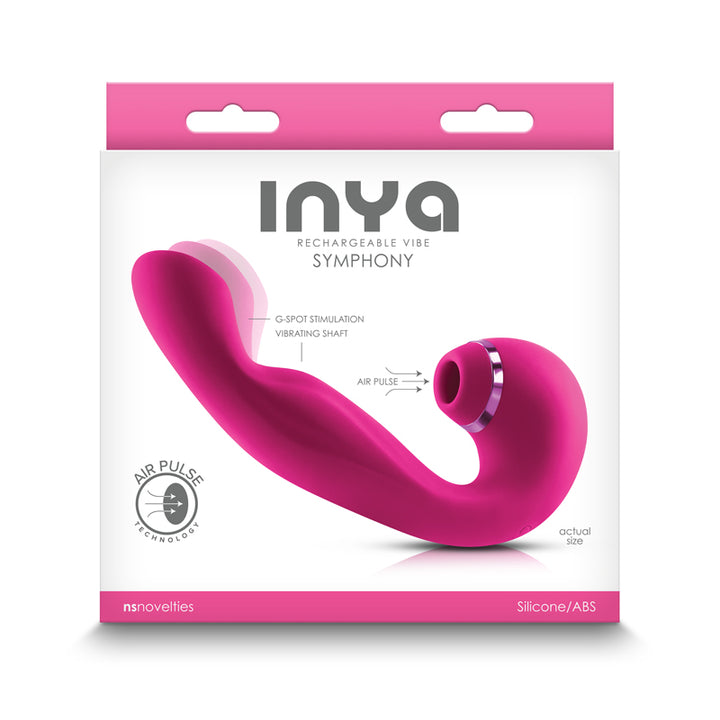 InYa Symphony G-Spot & Air Pulse Clitoral Stimulator - Pink