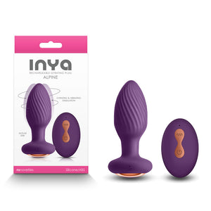 InYa Alpine Vibrating Butt Plug with Remote Control  - Purple