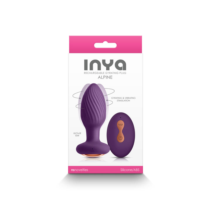 InYa Alpine Vibrating Butt Plug with Remote - Purple