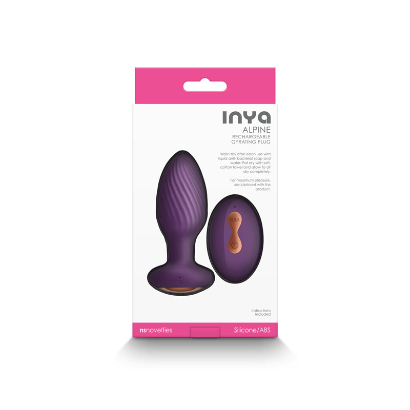 InYa Alpine Vibrating Butt Plug with Remote - Purple
