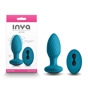 InYa Alpine Vibrating Butt Plug with Remote Control  - Teal