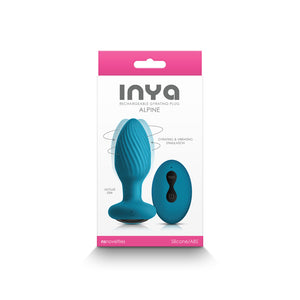 InYa Alpine Vibrating Butt Plug with Remote Control  - Teal