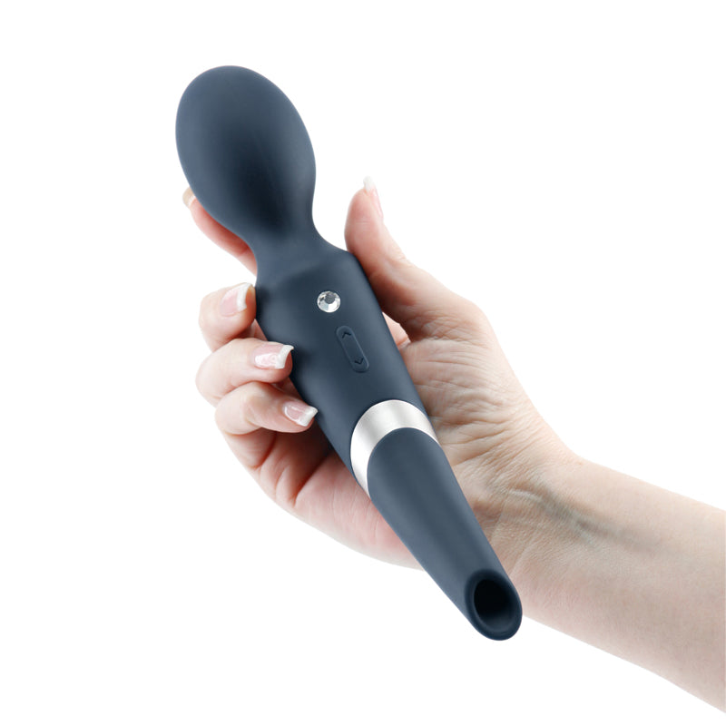 Sugar Pop Aurora 2-in-1 Air Pulse Wand Massager - Blue