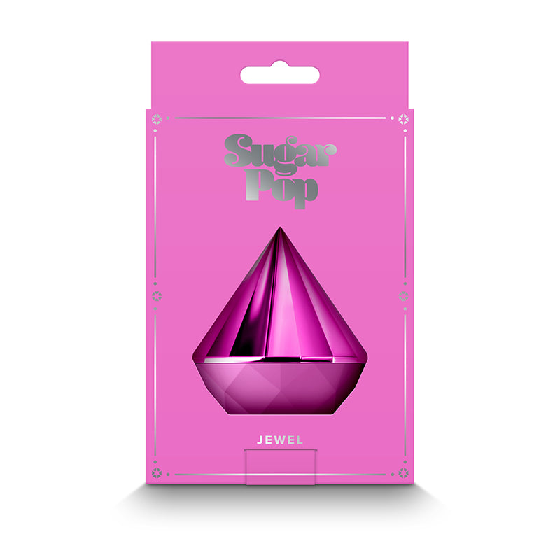 Sugar Pop Jewel Discrete Air Pulse Stimulator with Cover - Pink