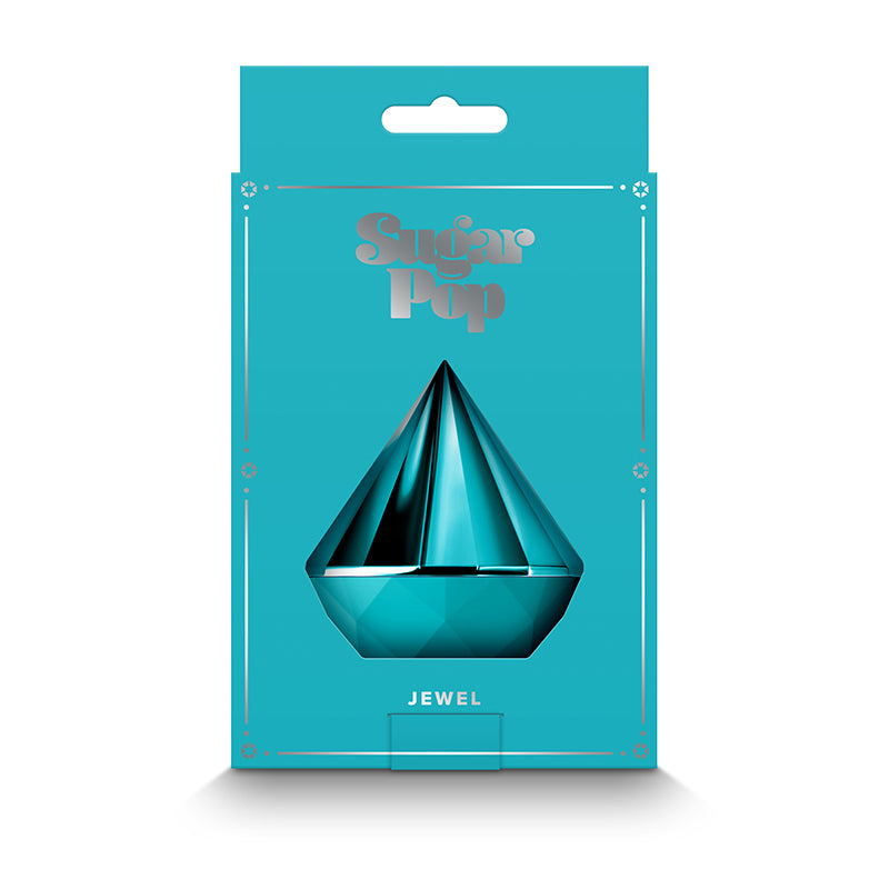 Sugar Pop Jewel Discrete Air Pulse Stimulator with Cover - Teal
