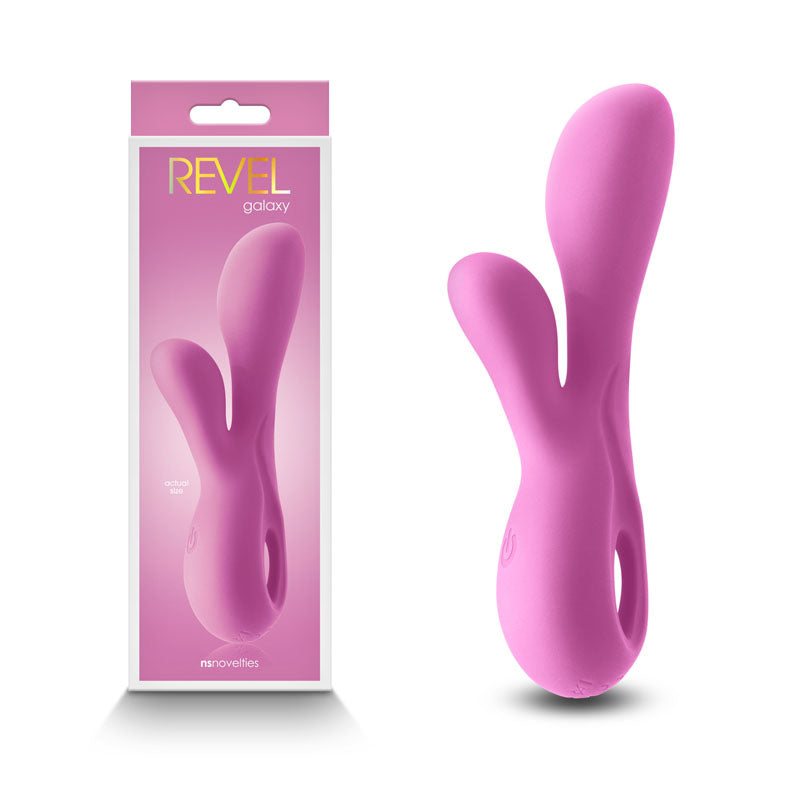 Revel Galaxy Dual Motor Rabbit Vibrator - Pink