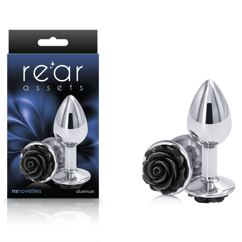 Rear Assets Small Butt Plug – Black Rose