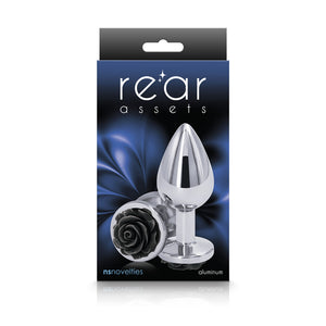 Rear Assets Medium Butt Plug – Black Rose