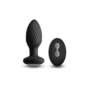 Renegade Alpine Vibrating Butt Plug with Remote Control- Black