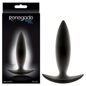 Renegade Spades Small Butt Plug - Black