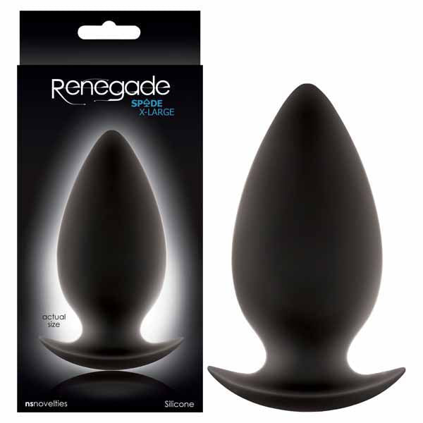 Renegade - Spades - Black 11.2 cm (4.4'') XL Butt Plug