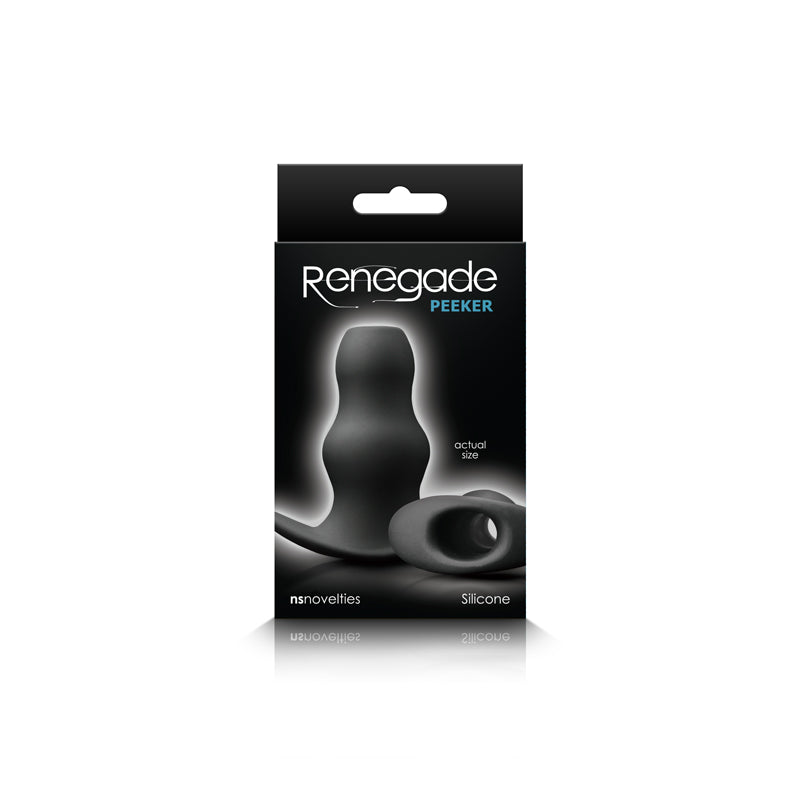Renegade - Peeker - Black Small 7.5 cm Hollow Butt Plug