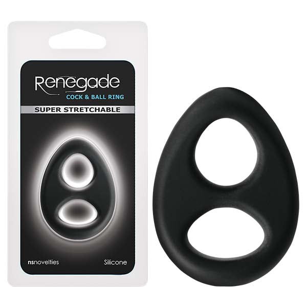 Renegade - Romeo Soft Ring - Black Cock & Balls Ring
