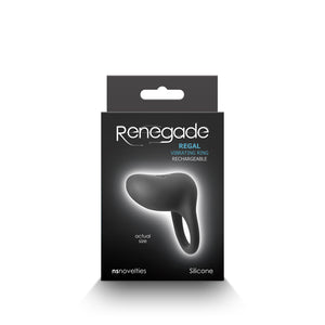 Renegade Regal Vibrating Cock Ring - Black