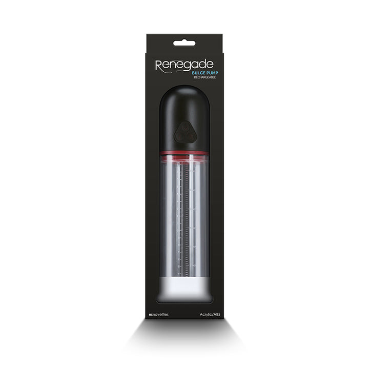 Renegade Bulge Powered Penis Pump - Clear