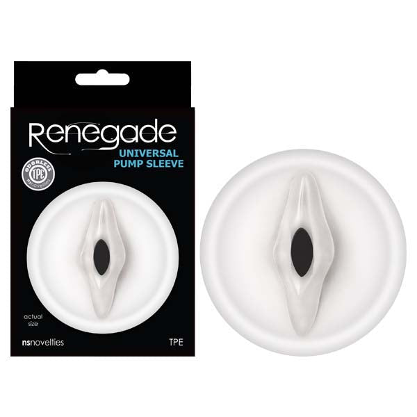 Renegade Universal Pump Sleeve - Clear Vagina-Shaped Penis Pump Sleeve