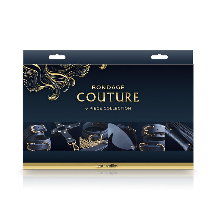 Bondage Couture Blue/Gold 6 Piece Deluxe Kit