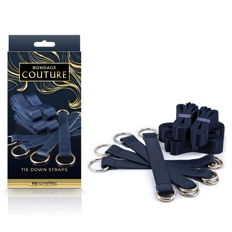 Bondage Couture Tie Down Strap Restraints - Blue