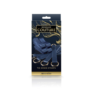 Bondage Couture Tie Down Strap Restraints - Blue