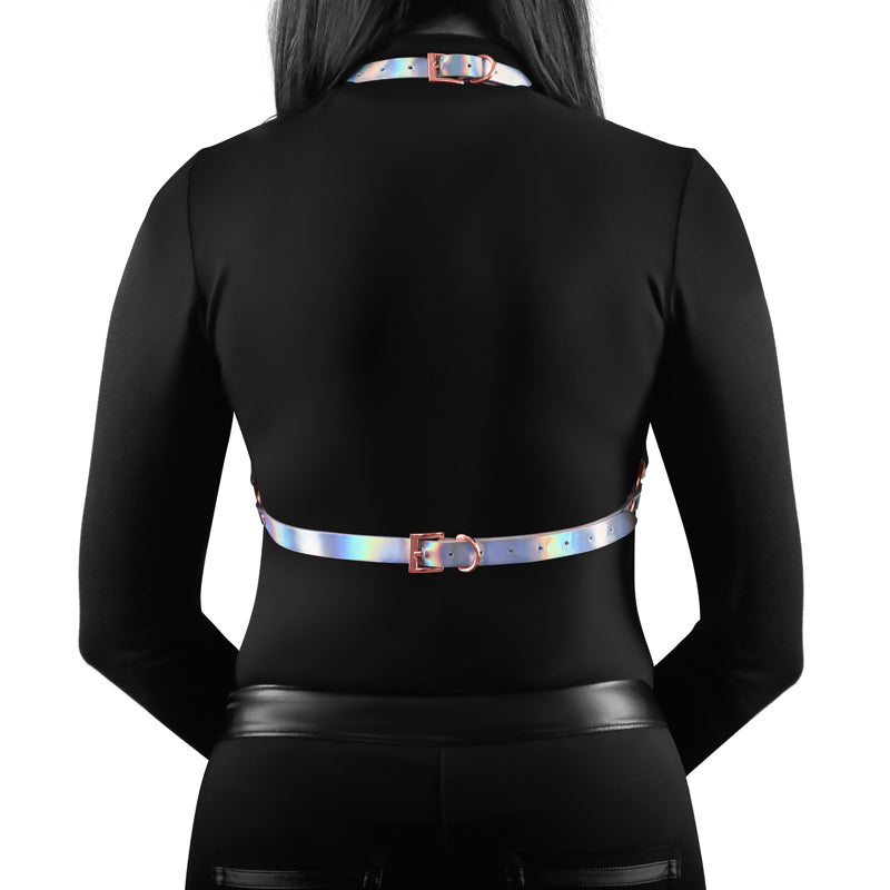 Cosmo Harness Vamp - Metallic Rainbow Harness L/XL