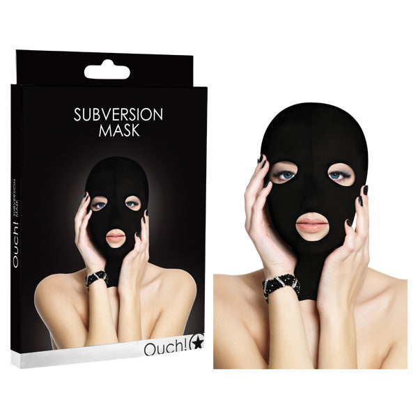 Ouch Subversion Black Hood Mask