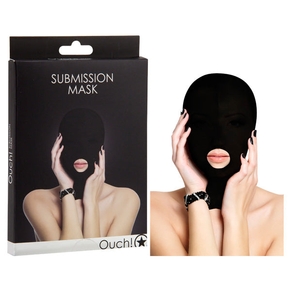 Ouch! Submission Hood Mask- Black