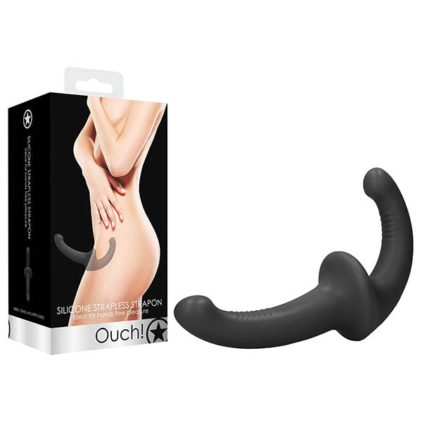 Ouch! Silicone Strapless Black Strapon