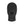 Ouch! Velvet & Velcro Mask with Mouth Opening - Black Hood