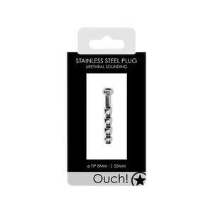 OUCH! Urethral Sounding - 8mm Metal Plug