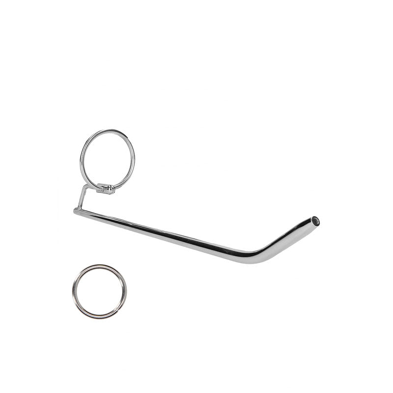 OUCH! Urethral Sounding - Metal 19.7cm Dilator Stick with Ring