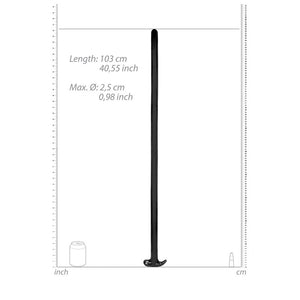 OUCH! Ass Snake 100cm Black Dildo
