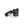 OUCH! Black & White Bonded Leather Collar With Hand Cuffs