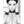 Ouch! Black & White Velcro Collar with Leash and Hand Cuffs - Black