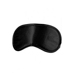 OUCH! Black & White Satin Eye-Mask - Black
